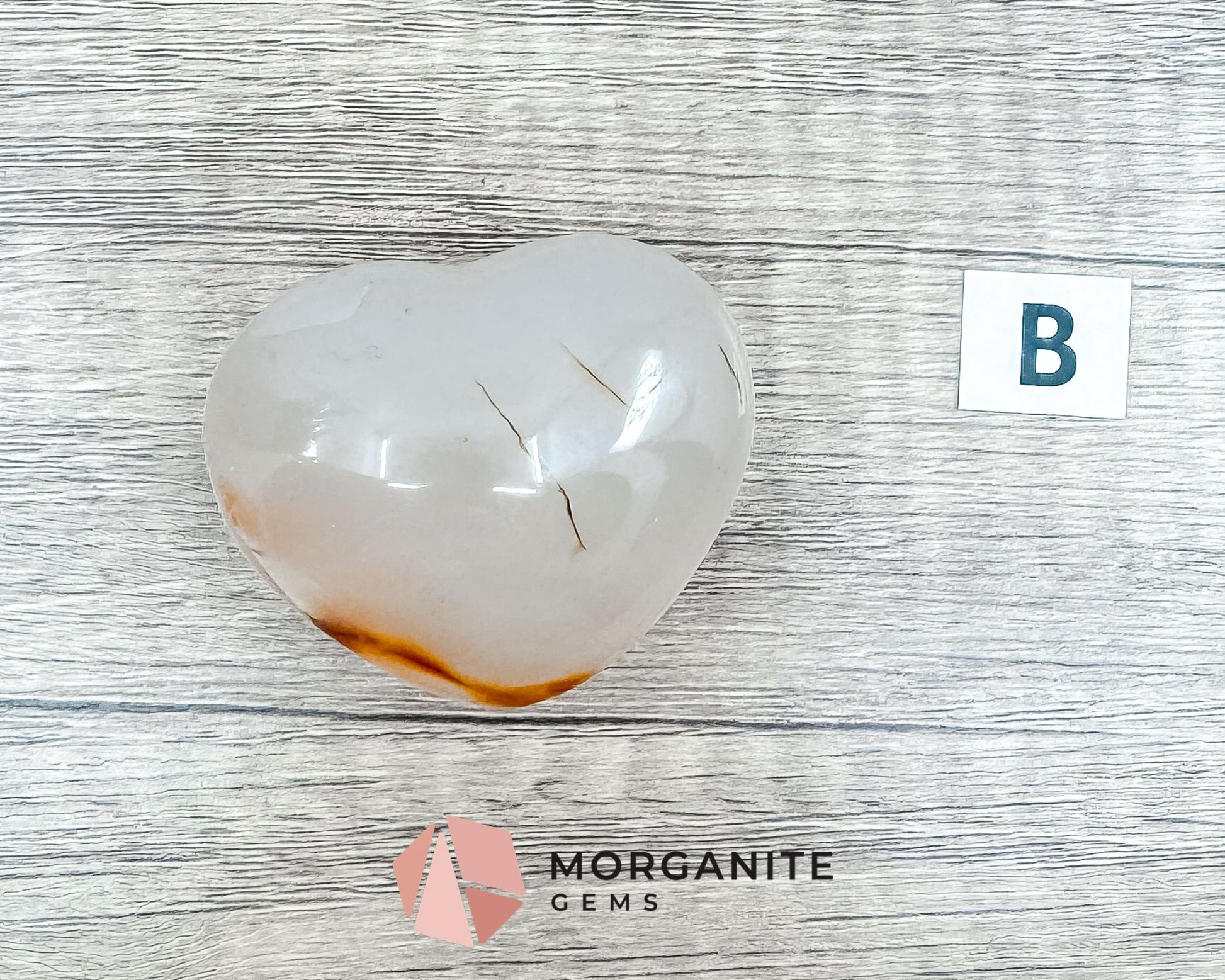 Agate Heart – Polished Natural Stone for Balance, Protection, and Emotional Healing-Morganite Gems