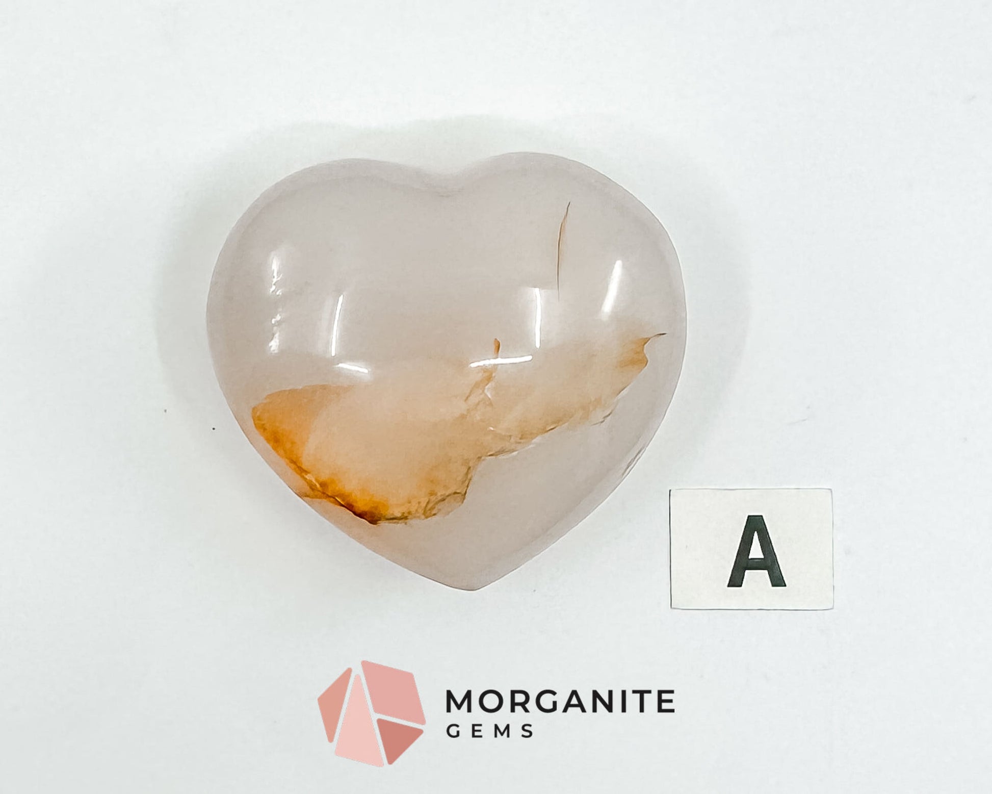 Agate Heart – Polished Natural Stone for Balance, Protection, and Emotional Healing-Morganite Gems