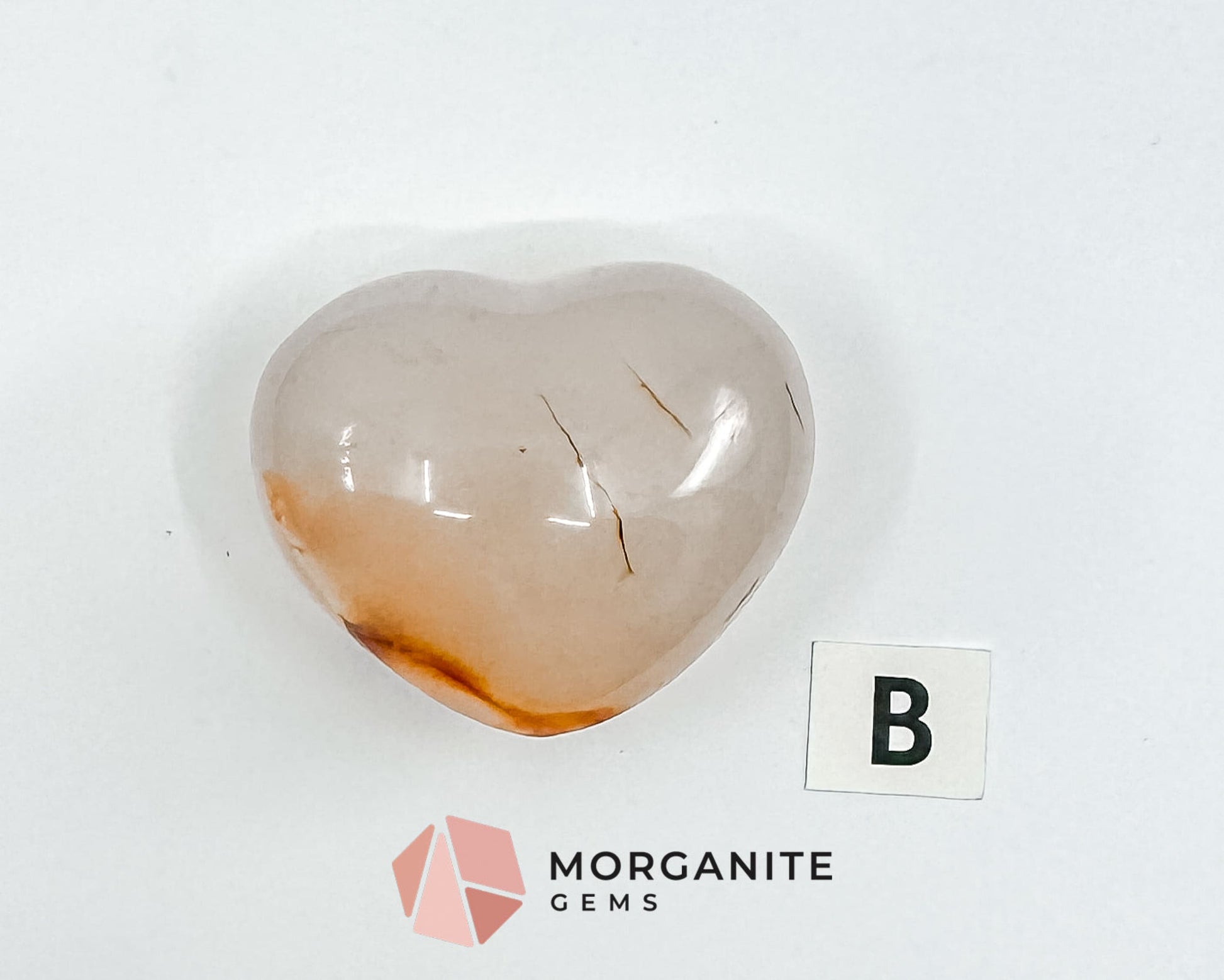 Agate Heart – Polished Natural Stone for Balance, Protection, and Emotional Healing-Morganite Gems