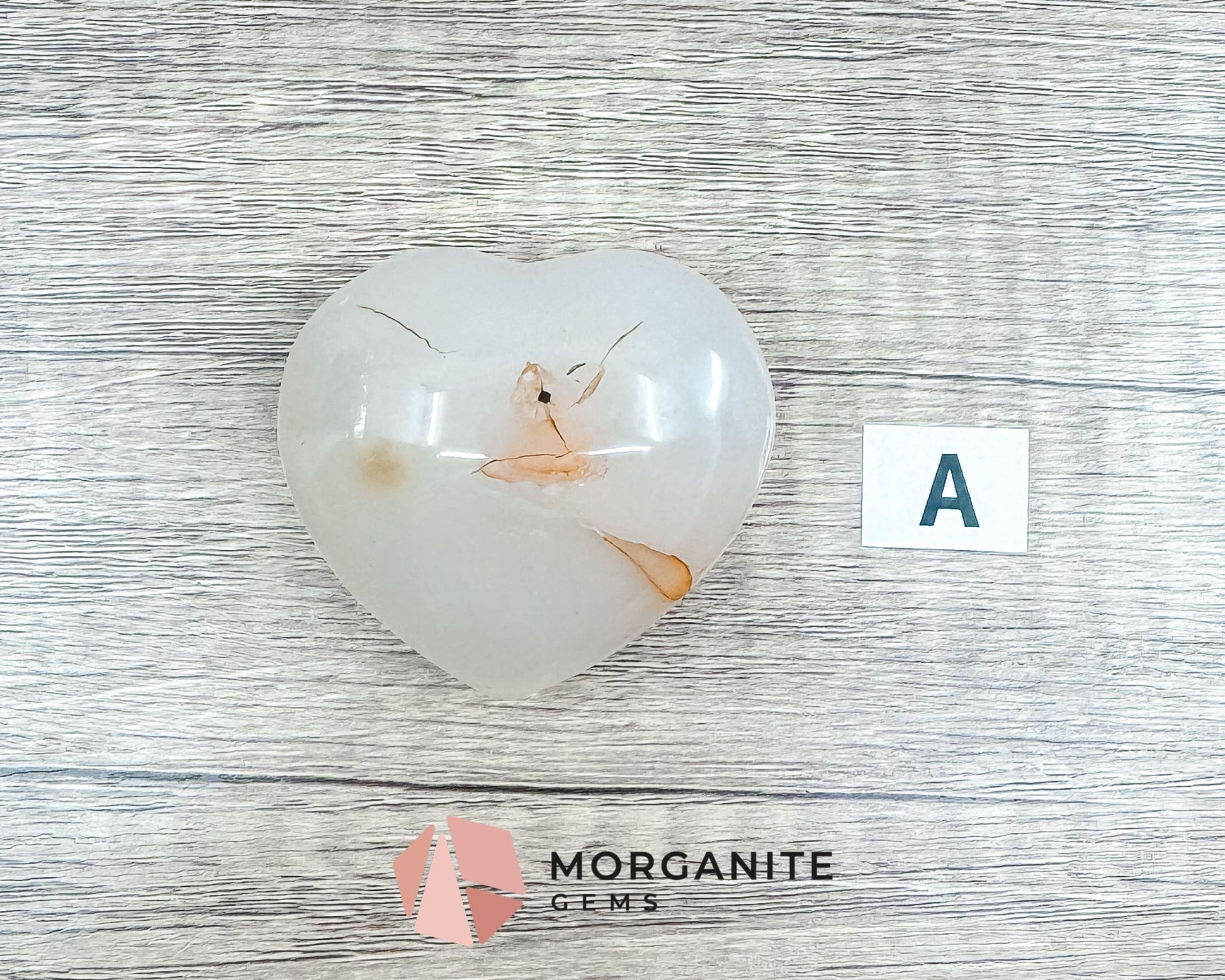 Agate Heart – Polished Natural Stone for Balance, Protection, and Emotional Healing-Morganite Gems