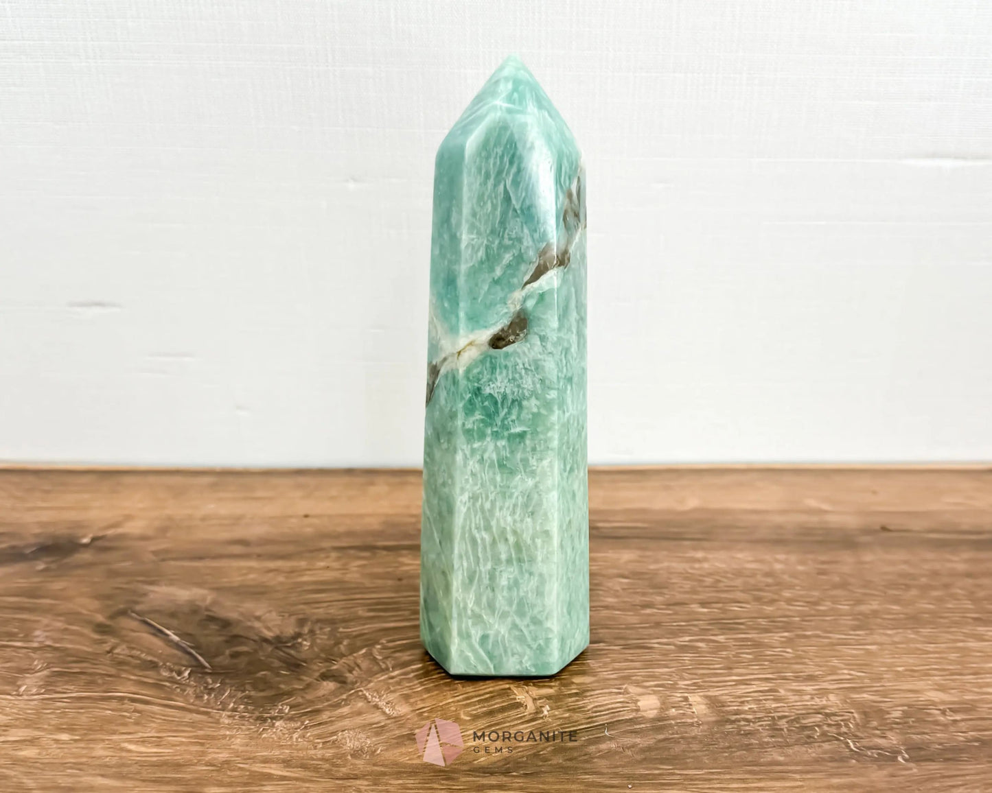 Amazonite Tower Point-Morganite Gems