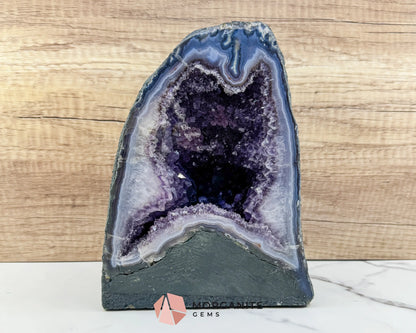 Amethyst Cathedral Geode 12lb – Deep Purple Crystal Cluster for Healing Meditation & Display - Metaphysical Crystals