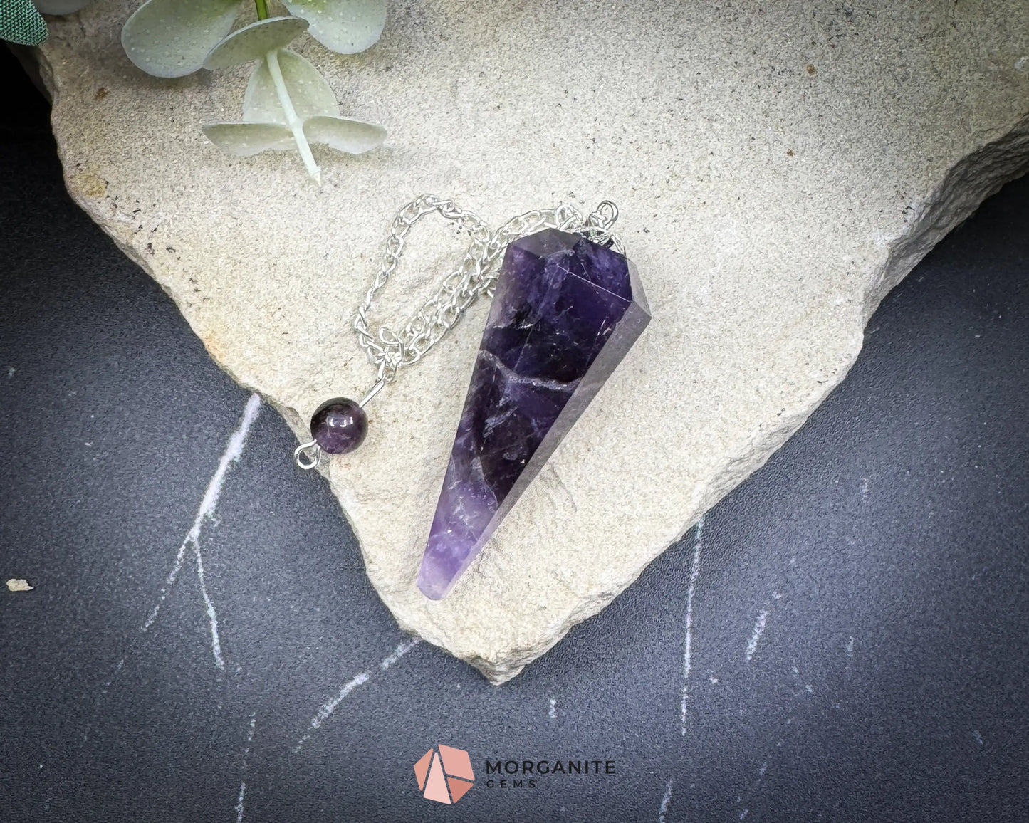 Amethyst Crystal Pendulum for Intuition & Spiritual Peace - Metaphysical Crystals