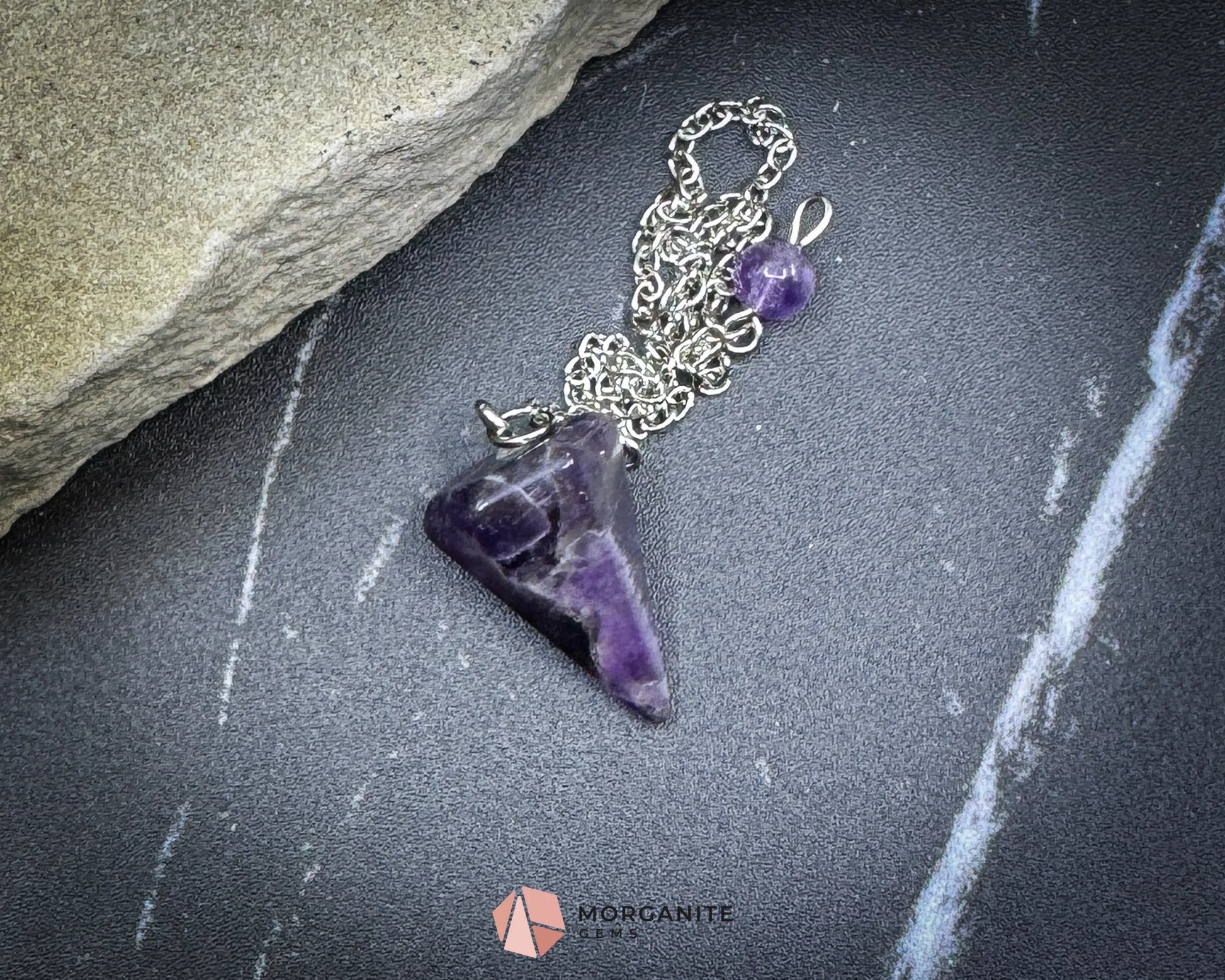 Amethyst Crystal Pendulum for Intuition & Spiritual Peace - Metaphysical Crystals