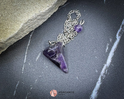 Amethyst Crystal Pendulum for Intuition & Spiritual Peace - Metaphysical Crystals