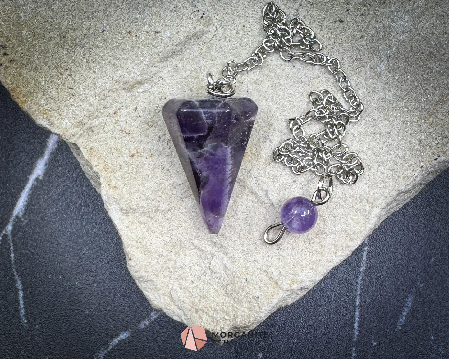 Amethyst Crystal Pendulum for Intuition & Spiritual Peace - Metaphysical Crystals