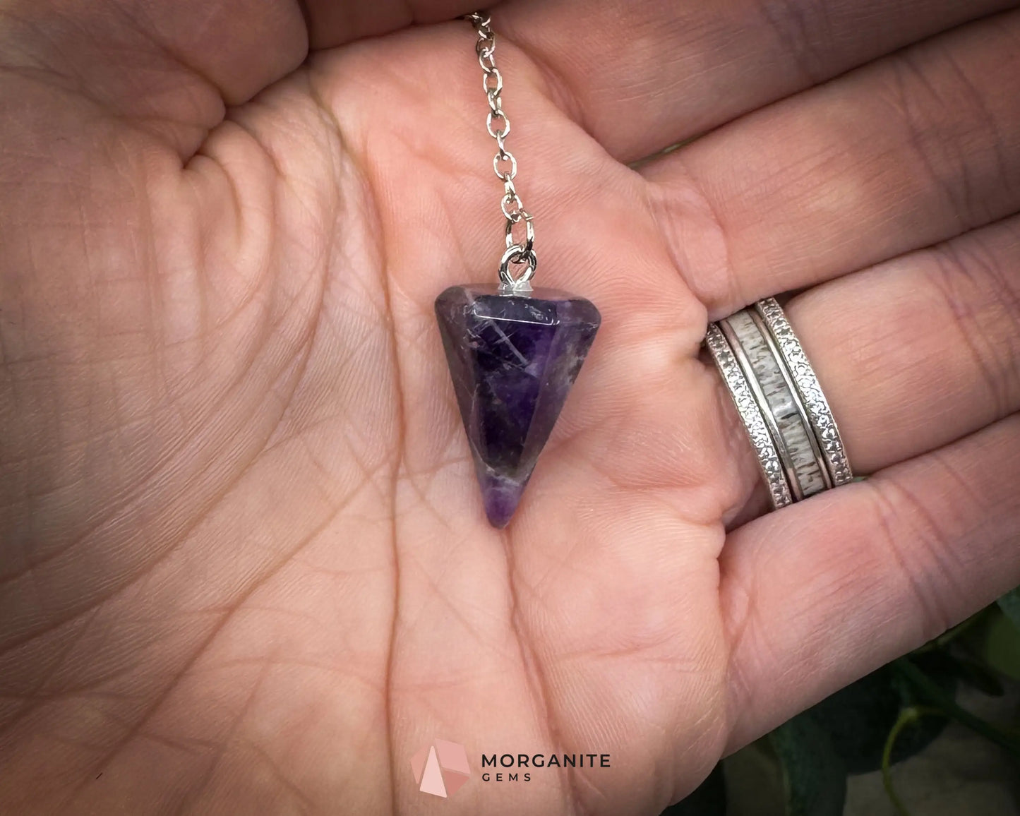 Amethyst Crystal Pendulum for Intuition & Spiritual Peace - Mini - Metaphysical Crystals