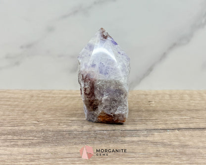 Amethyst Half Rough Cut Base Point – Natural Healing Crystal for Calm, Clarity & Spiritual Protection-Morganite Gems