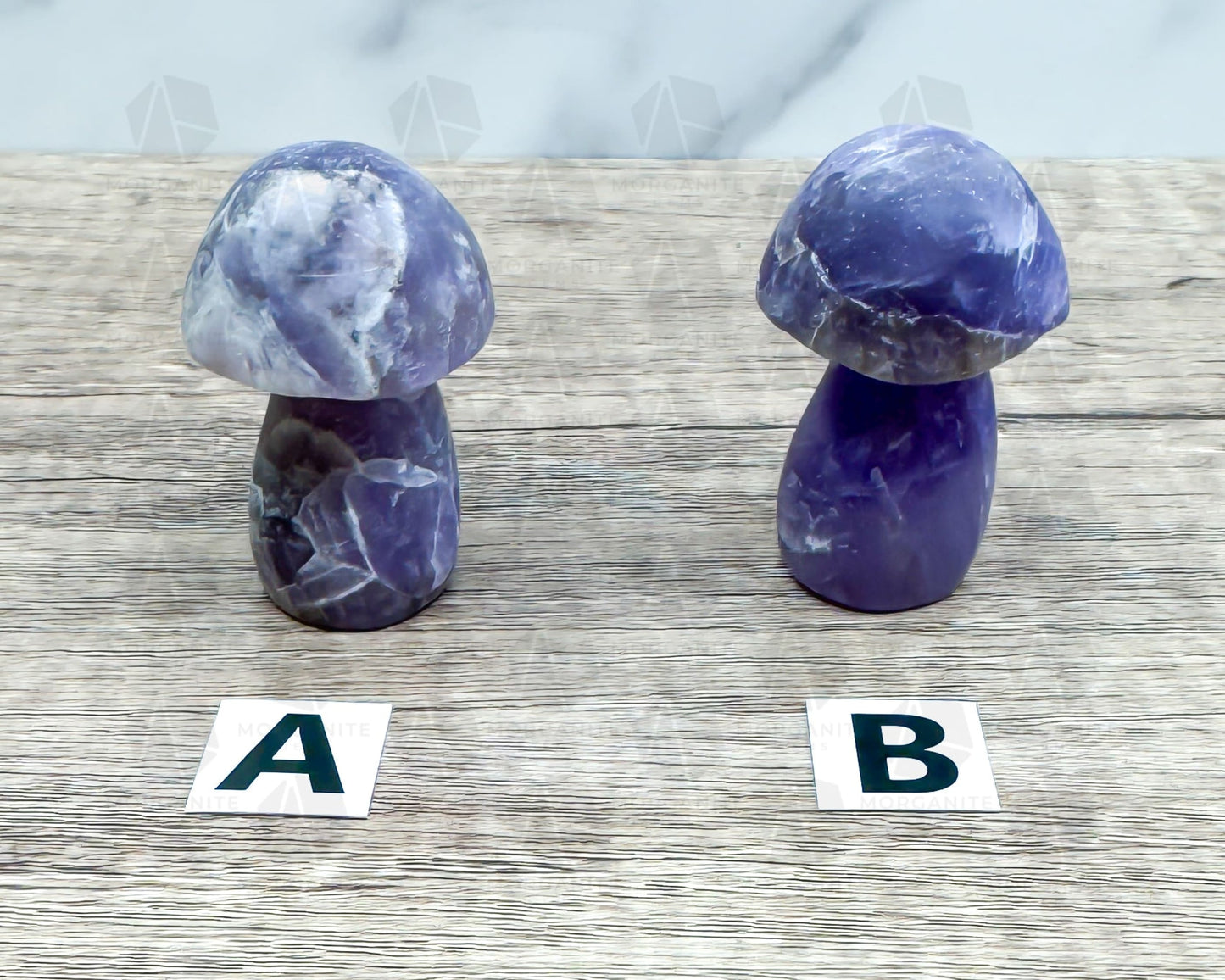 Amethyst Mushroom Carving – Matte Polished Finish for Spiritual Clarity and Protection-Morganite Gems