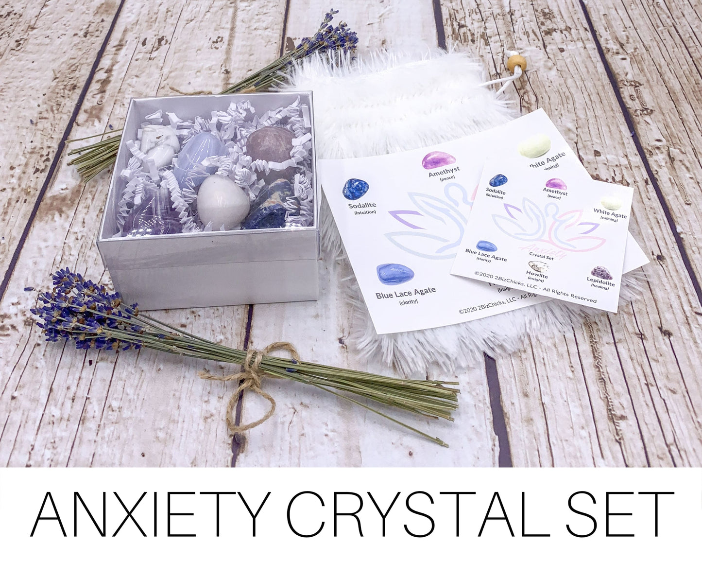 Anxiety Calming Crystal Set-Morganite Gems