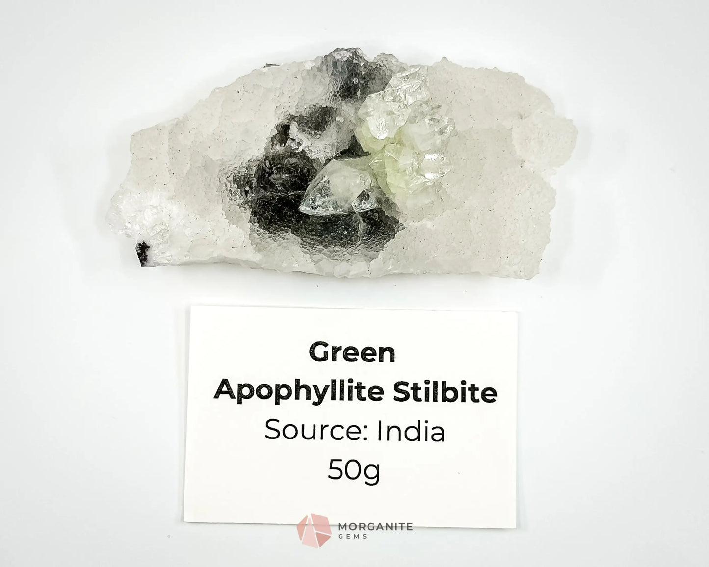 Apophyllite Stilbite Specimens - Green Apophyllite Stilbite 50g