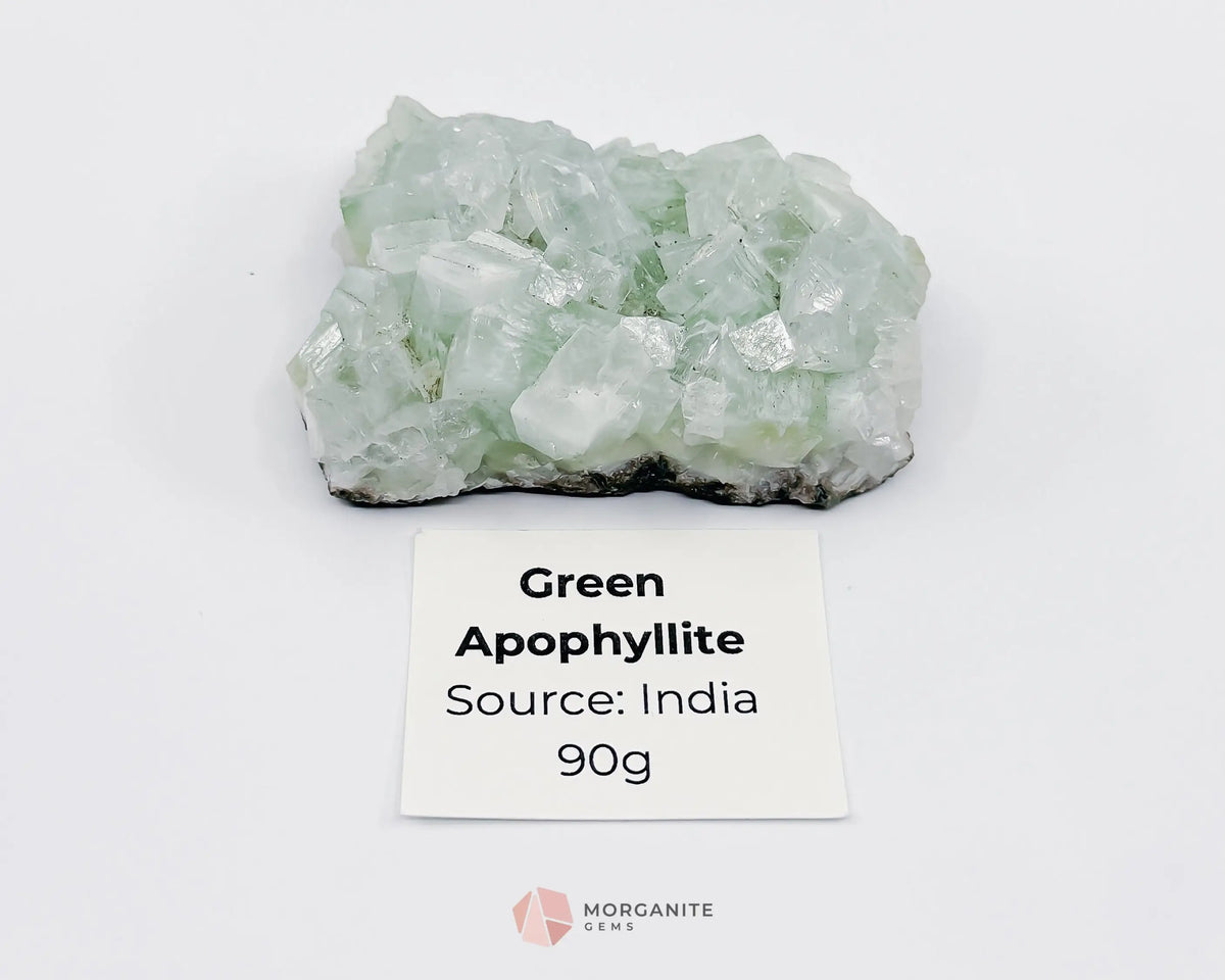 Apophyllite Stilbite Specimens - Green Apophyllite 90g