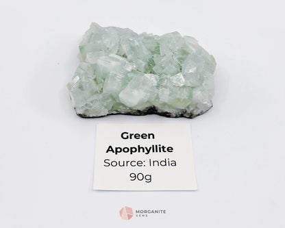 Apophyllite Stilbite Specimens - Green Apophyllite 90g