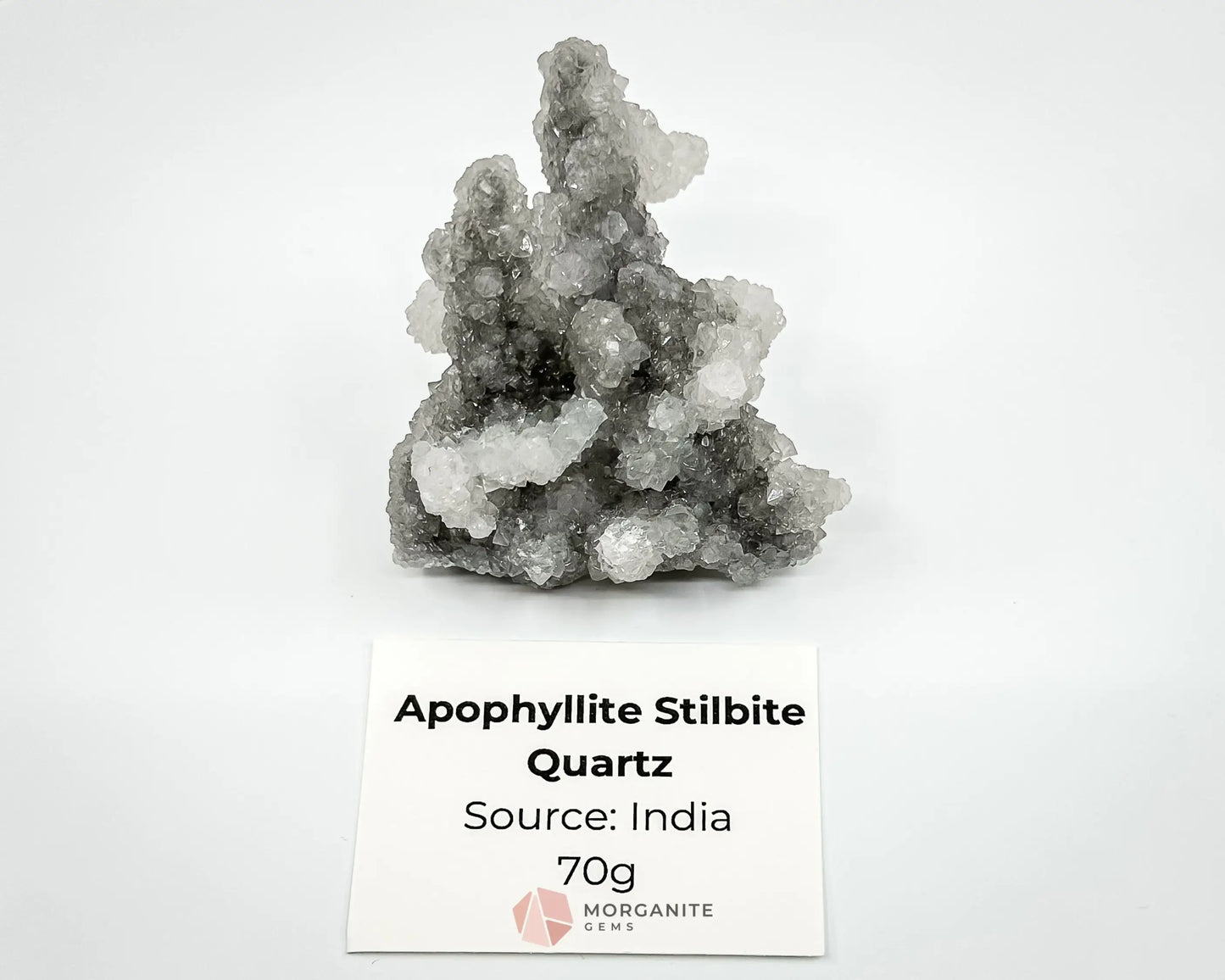 Apophyllite Stilbite Specimens - Apophyllite Stilbite Quartz 70g