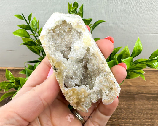 Aura Geode Druzy Towers-Morganite Gems