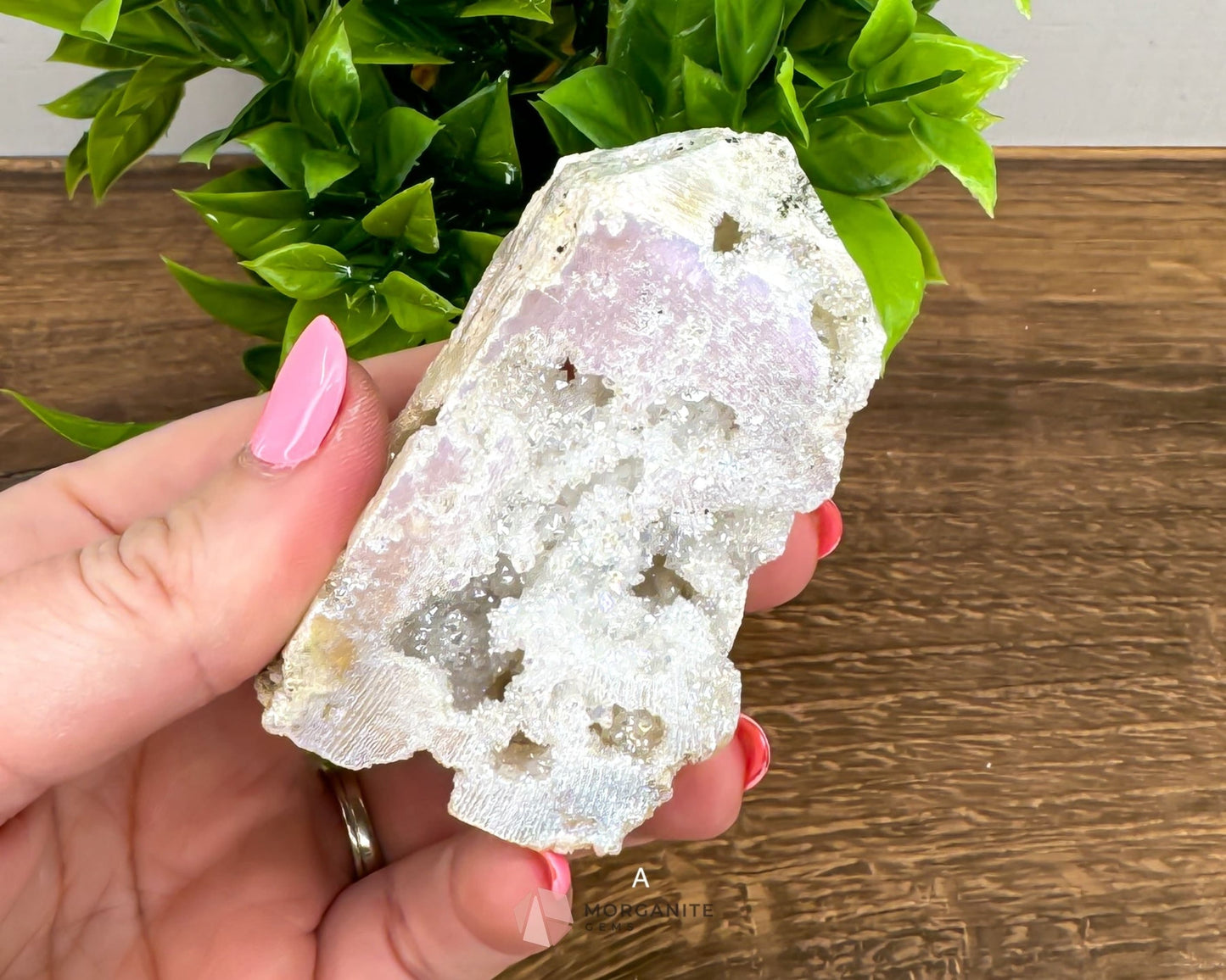 Aura Geode Druzy Towers-Morganite Gems