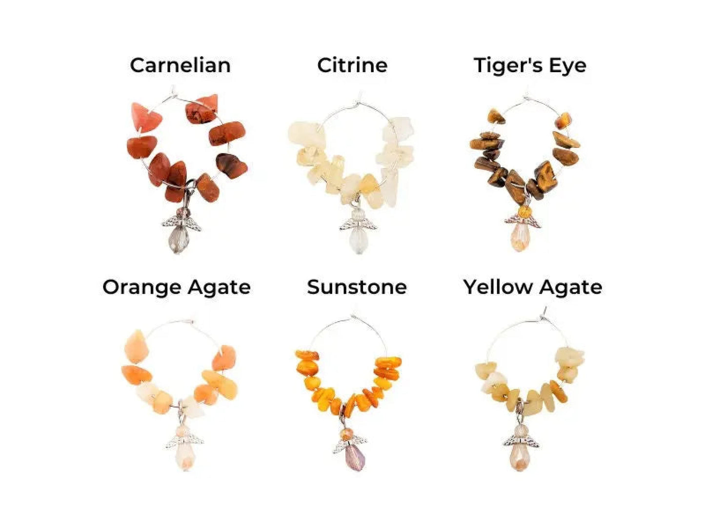 Autumn Angel Wine Charms-Morganite Gems