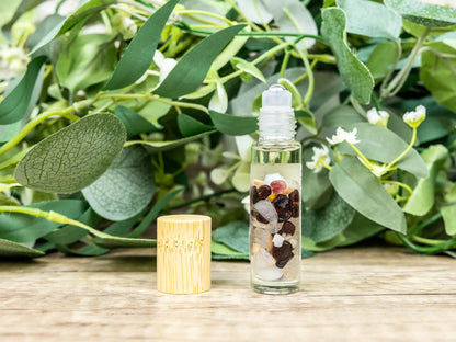 Beltane Crystal Infused Roll-On Essential Oil Blend Sabbat - Essential Oil