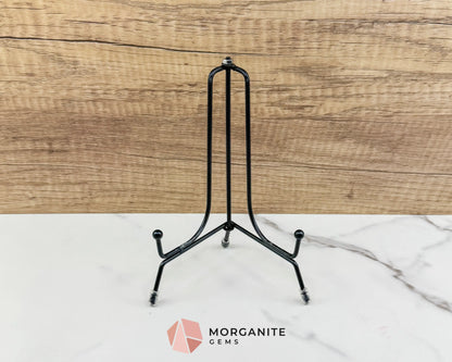 Black Iron Display Easel Stand – Anti-Slip Plate & Picture Frame Holder for Tabletop Display (4’’ 6’’ & 8’’ Options)