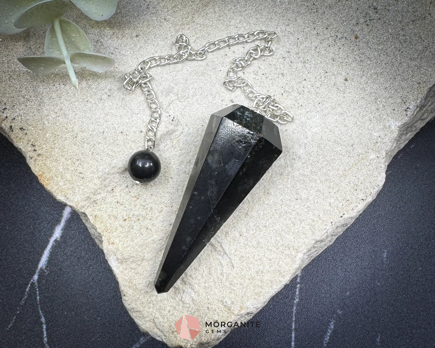 Black Obsidian Pendulum for Protection Grounding & Energy Clearing - Metaphysical Crystals
