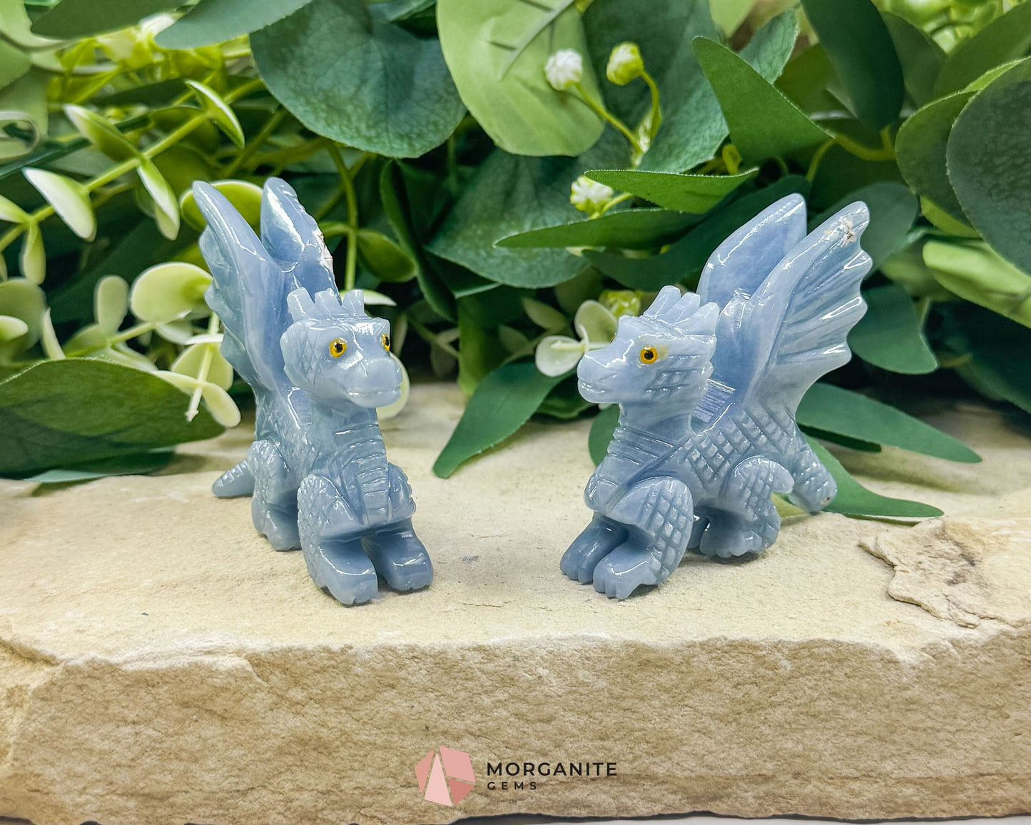 Blue Onyx Dragon Carving – 2″ Hand‑Carved in Peru | Mythical Gemstone Sculpture - Metaphysical Crystals