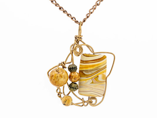 Boho Wire-Wrapped Necklace Collection by Chris J - CJ-A