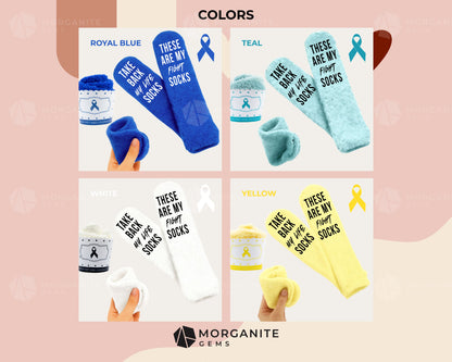 Cancer Support Sock Cupcakes – Awareness Socks in Gift-Ready Cupcake - Royal Blue