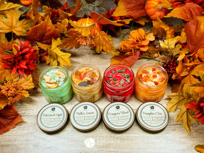 Candles for Autumn or Samhain-Morganite Gems