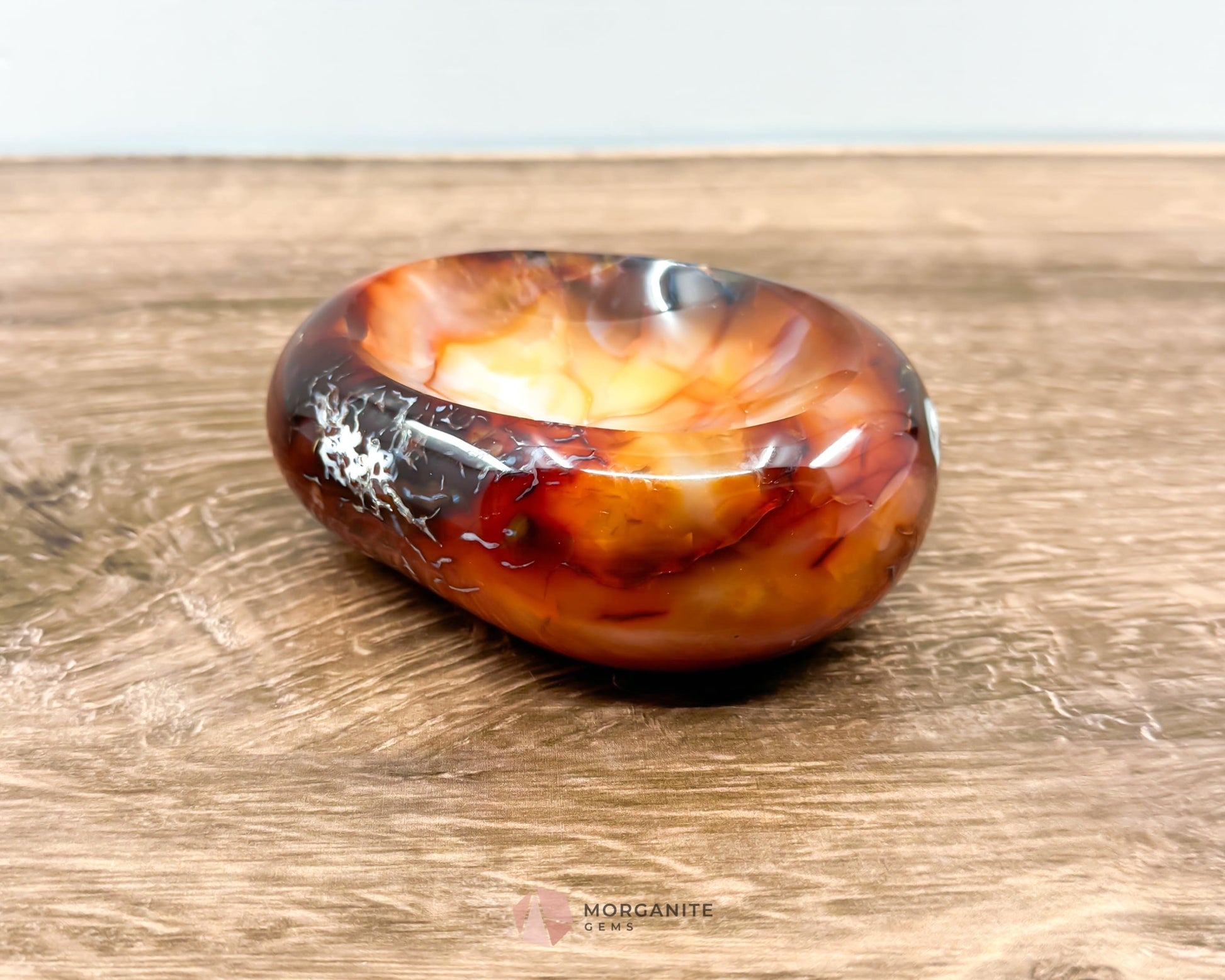 Carnelian Bowl-Morganite Gems