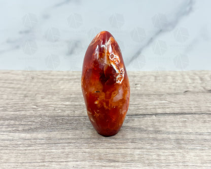 Carnelian Freeform Crystal – Polished Healing Stone for Creativity, Confidence, and Energy-Morganite Gems