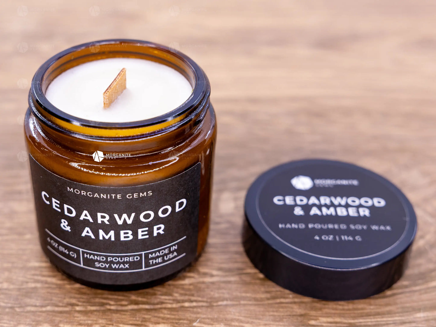 Connoisseur Luxury Candles for Men - Cedarwood & Amber - Container Candles