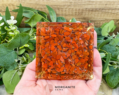 Chakra Orgonite Pyramid – 7‑Crystal Energy Pyramid for Chakra Balancing Protection & Harmony - Metaphysical Crystals