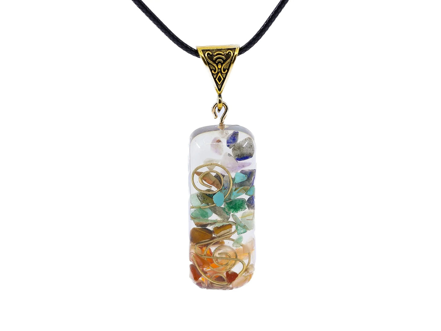 Chakra Pendant Necklace-Morganite Gems