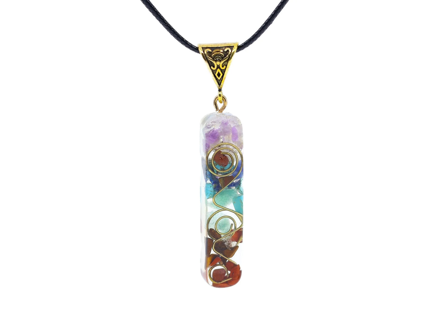 Chakra Pendant Necklace-Morganite Gems