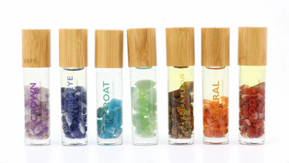 Chakra Roll-On Essential Oil Blend-Morganite Gems