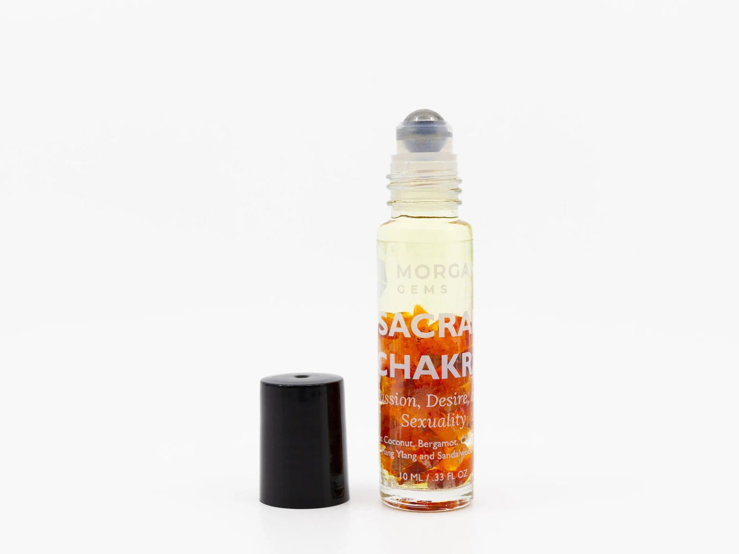 Chakra Roll-On Essential Oil Blend-Morganite Gems