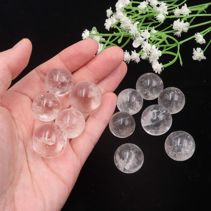 Clear Crystal Glass Balls -.8 Inch (18-22 mm)
