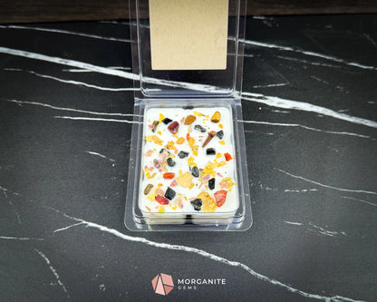 Samhain Wax Melts – Fall Scented Soy Wax Melts with Crystals | Smoky Amber Apple | Witchy Home Fragrance - Container