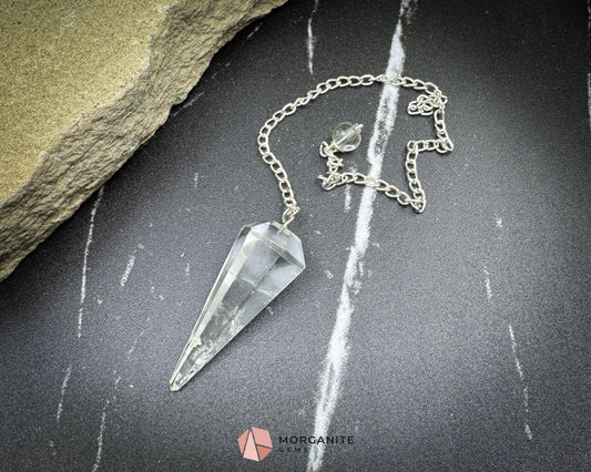 Clear Quartz Crystal Pendulum for Focus Amplification & Healing - Metaphysical Crystals