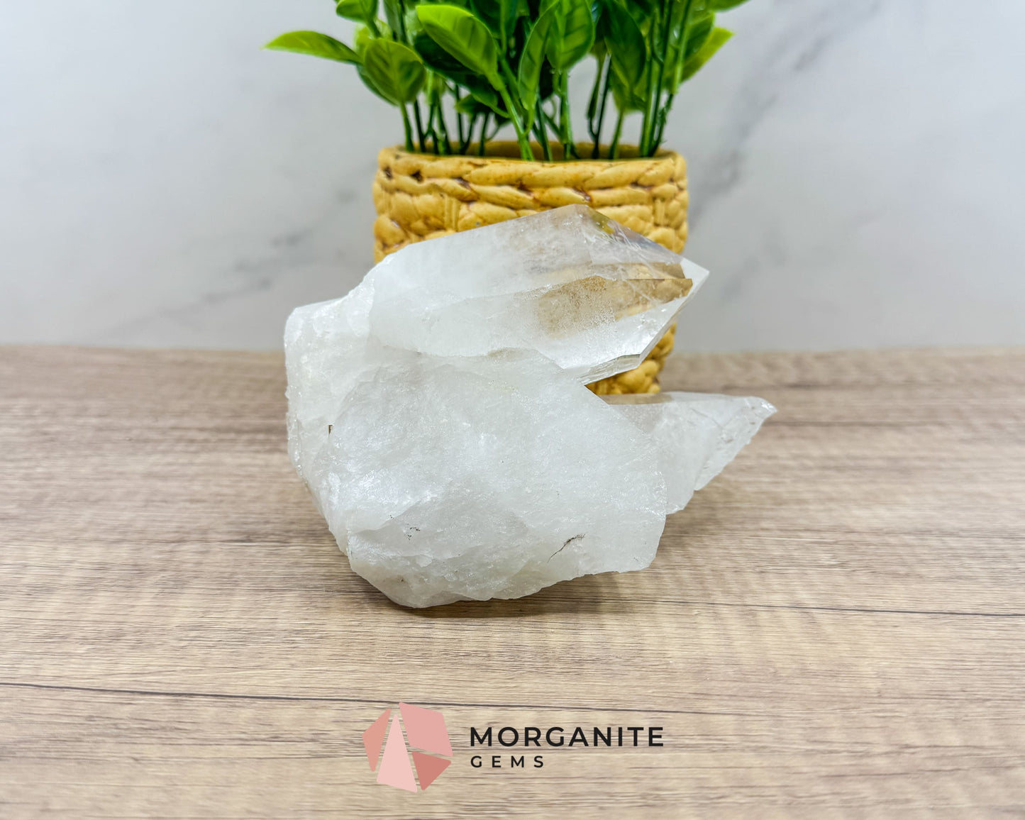 Clear Quartz Crystal Specimen – Natural Beauty and Energy Amplifier-Morganite Gems