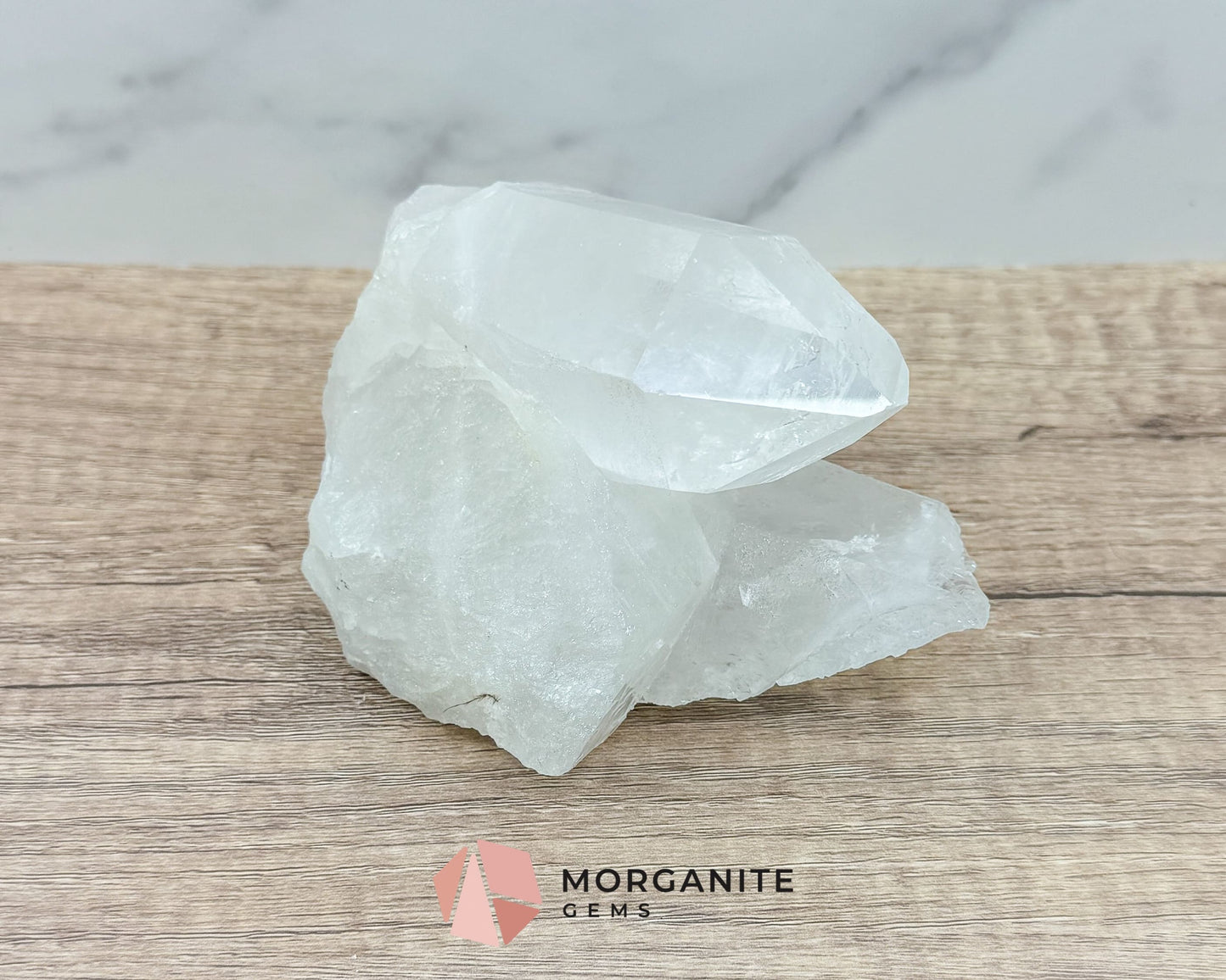 Clear Quartz Crystal Specimen – Natural Beauty and Energy Amplifier-Morganite Gems