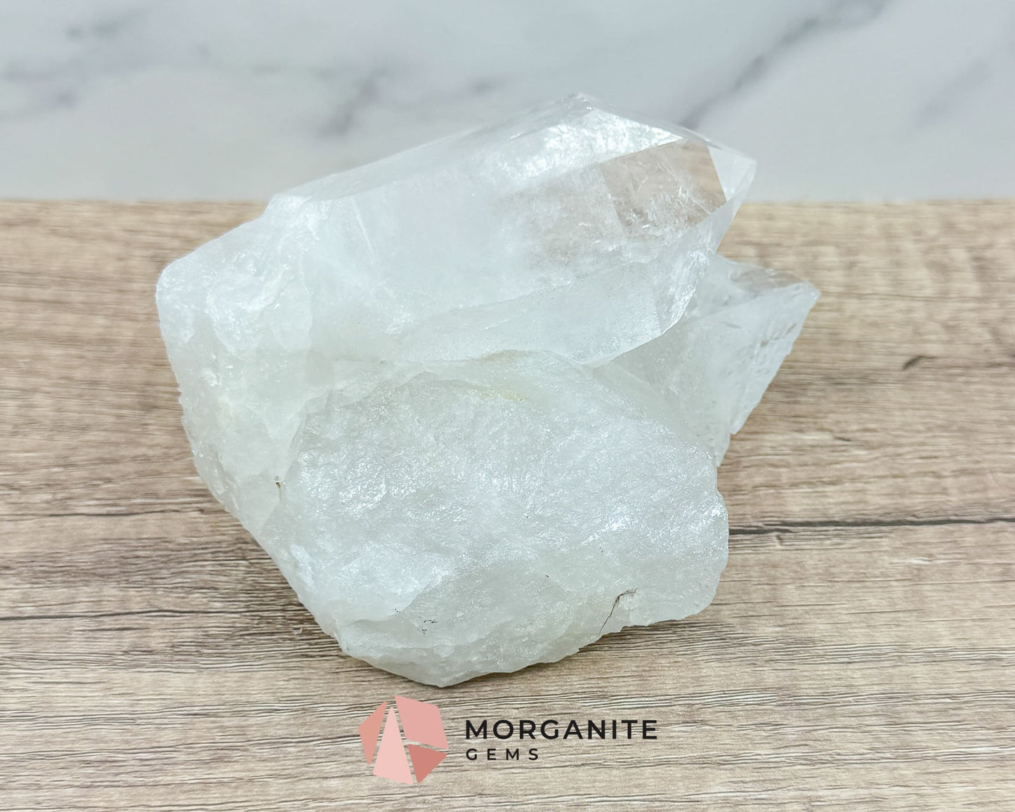 Clear Quartz Crystal Specimen – Natural Beauty and Energy Amplifier-Morganite Gems