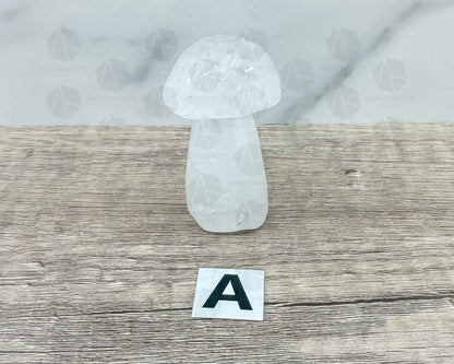Clear Quartz Mushroom Carving – Symbol of Growth and Clarity-Morganite Gems