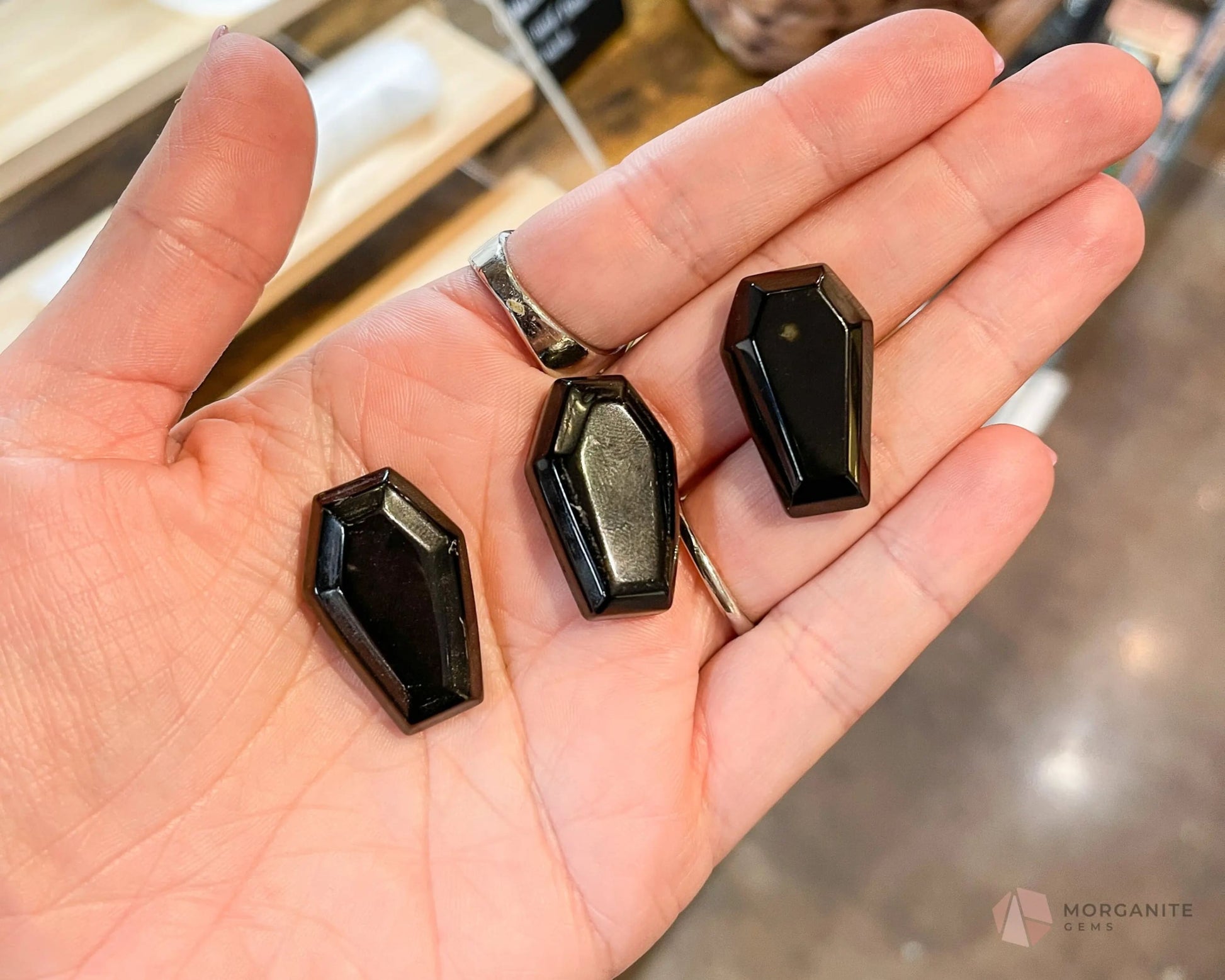 Coffin Gemstone 1"-Morganite Gems