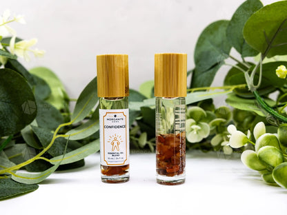 Confidence Roll-On Essential Oil Blend-Morganite Gems