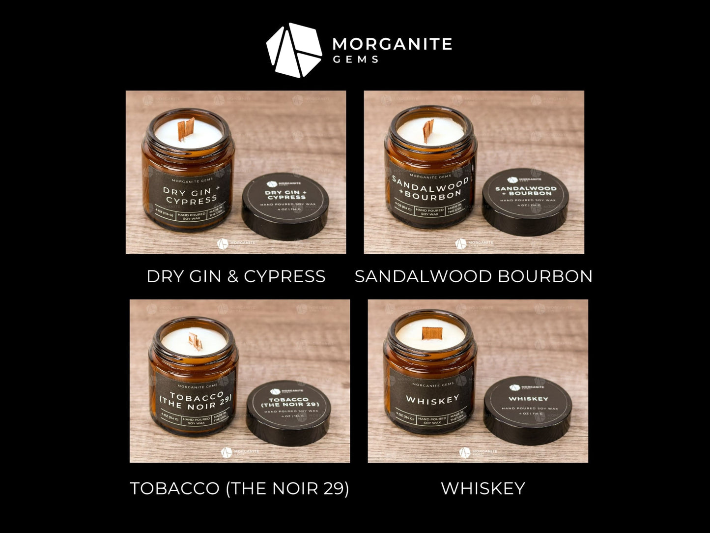 Connoisseur Luxury Candles for Men-Morganite Gems