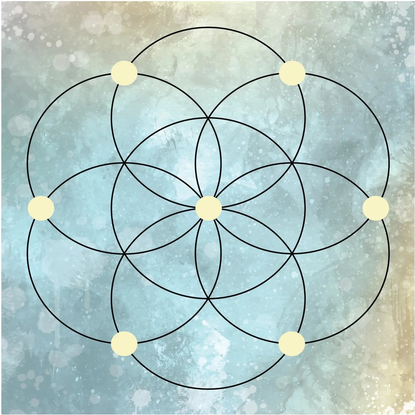 Crystal Grid Mat-Morganite Gems