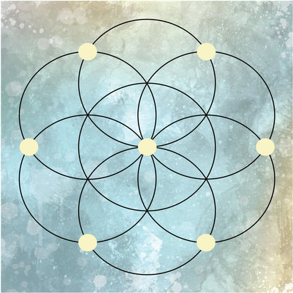 Crystal Grid Mat-Morganite Gems