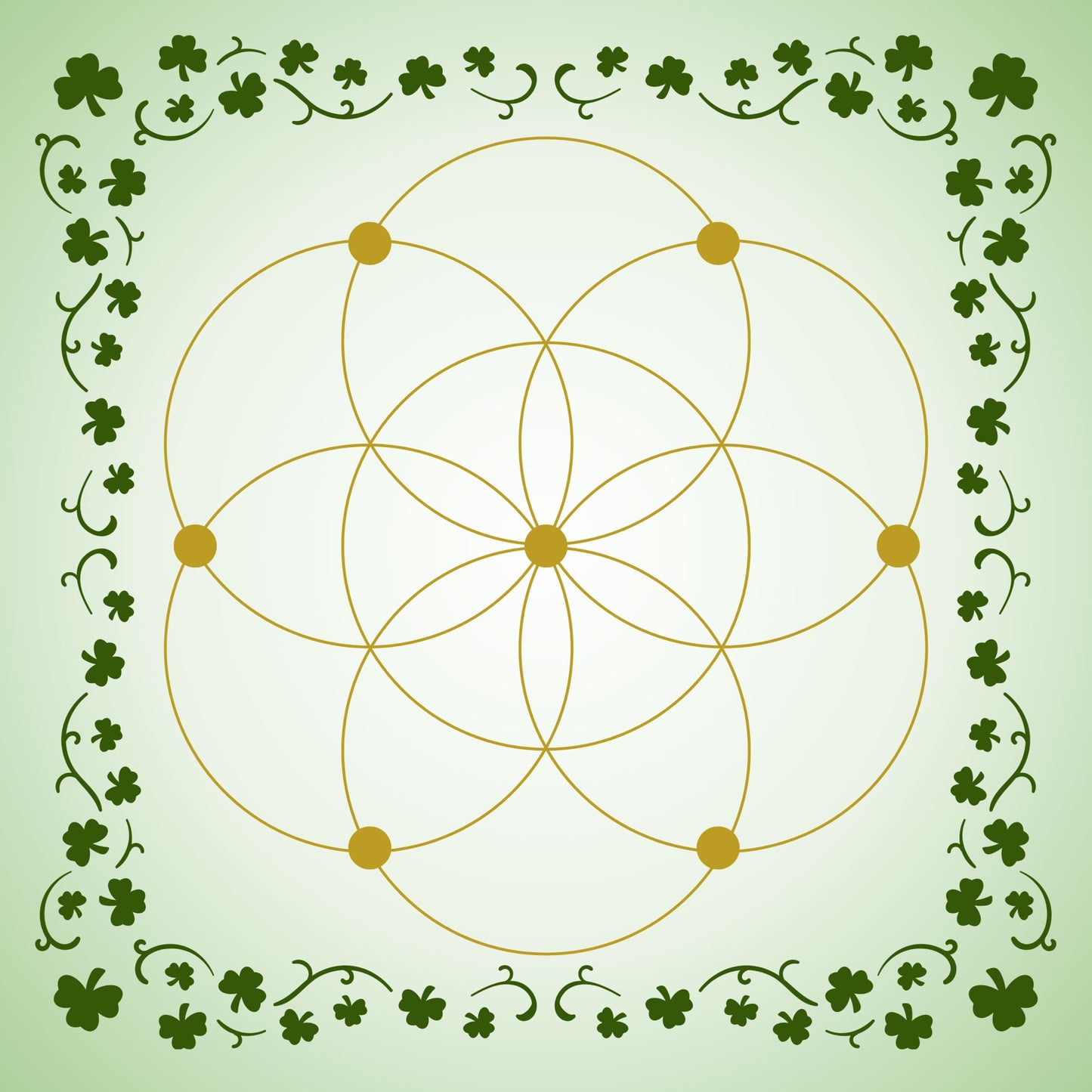 Crystal Grid Mat-Morganite Gems