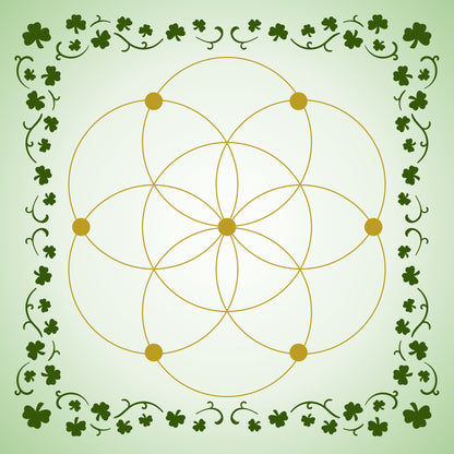 Crystal Grid Mat-Morganite Gems